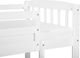 Beliani Łóżko piętrowe drewniane 90 x 200 cm białe REVIN 6