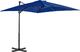 vidaXL Parasol wiszący na aluminiowym słupku, 250x250 cm, lazurowy 1