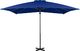 vidaXL Parasol wiszący na aluminiowym słupku, 250x250 cm, lazurowy 3