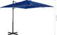 vidaXL Parasol wiszący na aluminiowym słupku, 250x250 cm, lazurowy 6