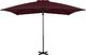vidaXL Parasol wiszący na aluminiowym słupku, bordowy, 250x250 cm 3