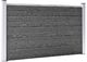 vidaXL Zestaw ogrodzeniowy z WPC, 526 x 105 cm, czarny 3