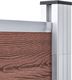 vidaXL Zestaw ogrodzeniowy z WPC, 353x146 cm, brązowy 7