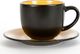 Witek Home Filiżanka 200ml ze spodkiem Black Out - żółty 1