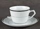 Ćmielów 6x filiżanka 200ml ze spodkiem Marcello Silver 1
