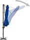 vidaXL Parasol wiszący na aluminiowym słupku, lazurowy, 300 cm 5