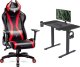 Fotel Diablo Chairs X-Horn XL 2.0 King Size + EGON 1100 Czarne 110 cmx60 cm 1