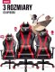 Fotel Diablo Chairs X-Horn XL 2.0 King Size + EGON 1100 Czarne 110 cmx60 cm 14
