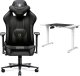 Fotel Diablo Chairs X-PLAYER 2.0 Normal Size Czarny + EGON 1100 Białe 110 cmx60 cm 1