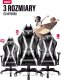 Fotel Diablo Chairs X-Horn 2.0 czarno-biały + EGON 1100 Białe 110 cmx60 cm 14