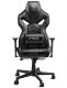 Fotel Diablo Chairs X-Fighter czarny + EGON 1100 Białe 110 cmx60 cm 4