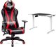 Fotel Diablo Chairs X-Horn XL 2.0 King Size + EGON 1100 Białe 110 cmx60 cm 1
