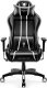 Fotel Diablo Chairs X-ONE 2.0 NORMAL czarno-biały + EGON 1100 Orzechowe 110 cmx60 cm 2