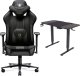Fotel Diablo Chairs X-PLAYER 2.0 Normal Size Czarny + EGON 1100 Orzechowe 110 cmx60 cm 1
