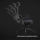 Krzesło biurowe Diablo Chairs V-Light Czarne + EGON 1100 Orzechowe 110 cmx60 cm 18
