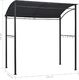 vidaXL Altanka nad grill, 215x150x220 cm, antracytowa, stal 7