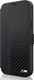 BMW Etui BMW BMFLBKP12MMCARBK iPhone 12/12 Pro 6,1" czarny/black book M Collection PU Carbon Stripe 1