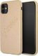 Guess Guess GUHCN61RSAVSLG iPhone 11 złoty/gold hardcase Saffiano Vintage Script 1