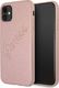 Guess Guess GUHCN61RSAVSRG iPhone 11 różowy/pink hardcase Saffiano Vintage Script 1