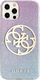 Guess Guess GUHCP12MPCUGLBPG iPhone 12/12 Pro 6,1" niebieski/blue hard case Glitter Gradient 4G Circle Logo 3