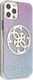 Guess Guess GUHCP12MPCUGLBPG iPhone 12/12 Pro 6,1" niebieski/blue hard case Glitter Gradient 4G Circle Logo 4