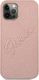 Guess Guess GUHCP12MRSAVSRG iPhone 12/12 Pro 6,1" różowy/pink hardcase Saffiano Vintage Script 3