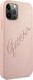 Guess Guess GUHCP12MRSAVSRG iPhone 12/12 Pro 6,1" różowy/pink hardcase Saffiano Vintage Script 4