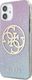 Guess Guess GUHCP12SPCUGLBPG iPhone 12 mini 5,4" niebieski/blue hard case Glitter Gradient 4G Circle Logo 2