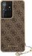 Guess Guess GUHCS21LGF4GBR S21 Ultra G998 brązowy/brown hardcase 4G Charms Collection 3