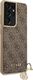 Guess Guess GUHCS21LGF4GBR S21 Ultra G998 brązowy/brown hardcase 4G Charms Collection 4