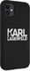 Karl Lagerfeld Karl Lagerfeld KLHCN61SLKLRBK iPhone 11 Silicone Stack Logo czarny/black 4