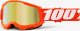 100% Gogle 100% STRATA 2 JUNIOR ORANGE (Szyba Złota Lustrzana Anti-Fog, LT 28%+/-5%) (NEW) 1