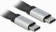 Kabel USB Delock USB-C - USB-C 0.22 m Czarno-żółty (85926) 2