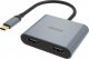 Stacja/replikator Akasa USB-C - HDMI x2 Szary  (AK-CBCA26-18BK) 1