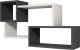 Kalune Design Pakabinama lentyna Kalune Design Afro, balta/juoda 1