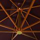 vidaXL Parasol ogrodowy wiszący, na jodłowym słupku, bordowy, 3x3 m 2