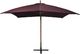 vidaXL Parasol ogrodowy wiszący, na jodłowym słupku, bordowy, 3x3 m 3