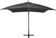 vidaXL Parasol ogrodowy wiszący, na jodłowym słupku, antracyt, 3x3 m 3