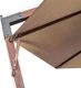 vidaXL Parasol ogrodowy, na jodłowym słupku taupe 350x290 cm 6