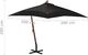 vidaXL Parasol ogrodowy wiszący, na jodłowym słupku, czarny, 3x3 m 8