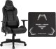 Fotel SENSE7 Sentinel PU czarny + Podkładka PREYON Falcon 1