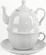 Karolina Zestaw Herbaciany Tea For One 1/3 Castel White 1