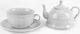 Karolina Zestaw Herbaciany Tea For One 1/3 Castel White 1