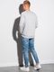 Ombre Bluza męska bez kaptura B1151 - jasnoszara S 1