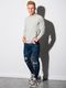 Ombre Bluza męska bez kaptura B1156 - jasnoszara XXL 3