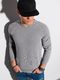 Ombre Bluza męska bez kaptura B1156 - szara L 1