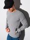 Ombre Bluza męska bez kaptura B1156 - szara XL 1
