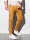 Ombre Spodnie męskie dresowe joggery P951 - musztardowe XL 2