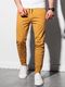 Ombre Spodnie męskie dresowe joggery P952 - musztardowe S 2