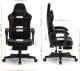 Fotel SENSE7 DEVON alcantara black + kabel usb 8